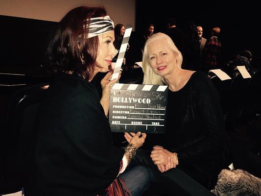 Lorelei with Model, Kim Luret, in Paris filming Skin on Skin