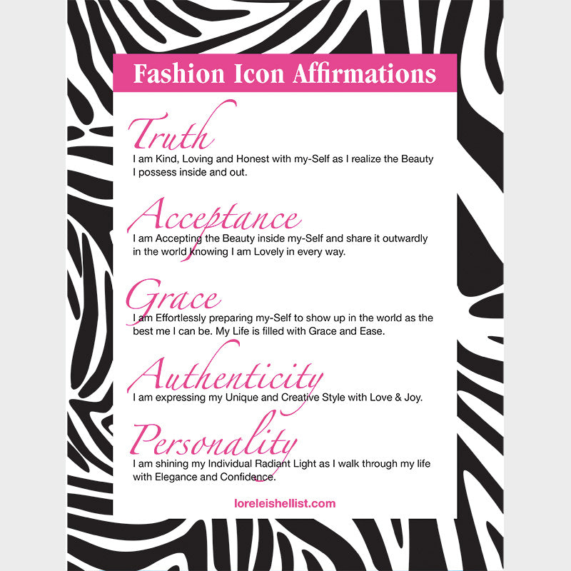 Fashion Icon™: Affirmations Poster
