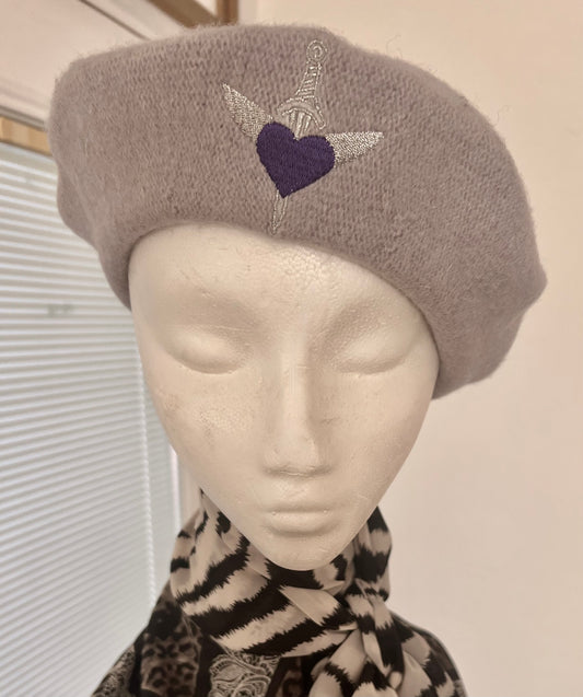 PURPLE HEART BERETS - Join the Beret Brigade! Light Gray