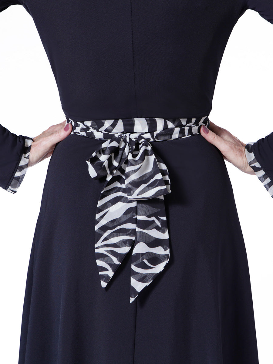 Mint Zebra Ombre Silk Slip Dress | BruceGlen